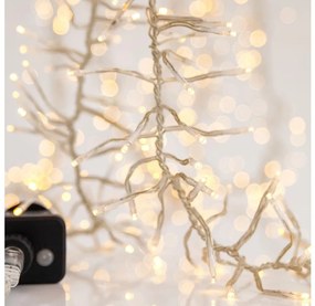 LED kültéri karácsonyi füzér CLUSTER 768xLED/8 funkciós 10 m IP44 meleg fehér