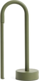 Zöld fém LED asztali lámpa (magasság 30 cm) Bow – Kave Home