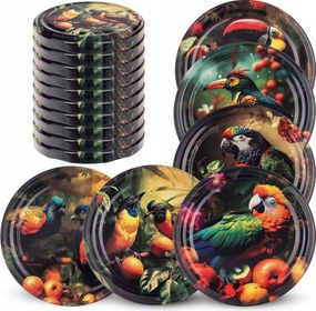 Befőttesüveg Kupakok FI82 Befőttesüveg Kupak Méz Fedél 10db 6 Akasztós