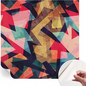 Modern öntapadós fali fotótapéta Színes minta 250x250 cm