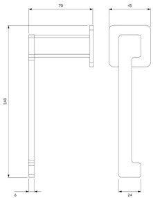 OMNIRES NL80510CR - WC-papír tartó NELSON fényezett króm