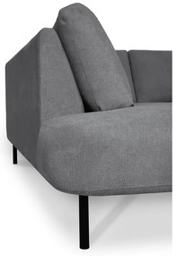 Sötétszürke sarokkanapé (bal oldali-U alakú) Hero – Scandic