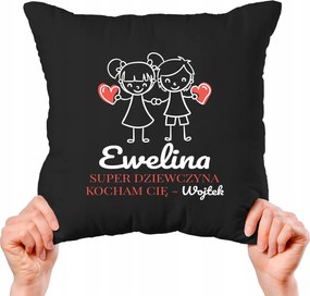 Díszpárna Ajándék Pároknak Valentin Napra Személyre szabott Minták