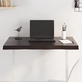 sötétbarna kezelt tömör asztallap 80x40x(2-4) cm