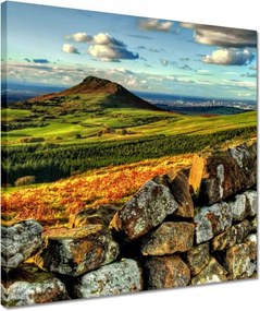 Vászonkép 40x40 Tájkép hegyek sziklák égbolt