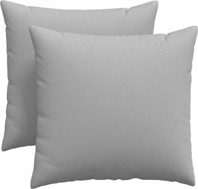 vidaXL Kanapé párnák 2 pcs Felhőszürke 45 x 45 cm szövet