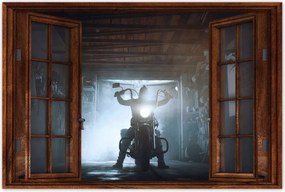 Poszterek 90x60 Egy motoros garázsában