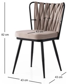 Étkezőszék szett (2 db) Kuşaklı - 222 V2