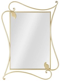 PETAL arany és tükröződő vas falitükör