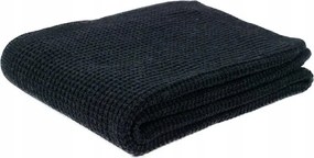 Kötött takaró emma 130x170 grafit gyapjú kötött rehabilitációs termékek