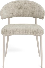 MAZZONI EXPORT IRIS Bézs (Juto 4 szövet)/szürke-bézs váz (cashmere) - MODERN KÁRPITOZOTT SZÉK BOHO STÍLUSÚ NAPPALIBA/ÉTKEZŐBE