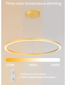 Immax NEO 07159-G80 - LED Dimmelhető csillár FINO LED/60W/230V Tuya arany + távirányító