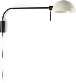 Faro Dominica XL fali lámpa, bézs ernyő, acél, E27, IP20