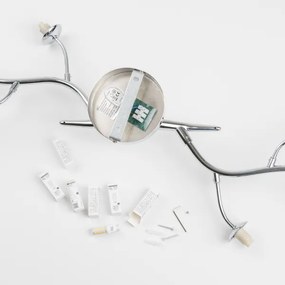 Brilagi - LED Felületre szerelhető csillár MISTEL 6xG9/3W/230V fényezett króm/füstös