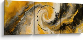 Kép - Spirális absztrakció (órával) (90x30 cm)