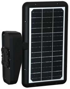 LED napelemes fali lámpa szenzorral LED/15W/3,2V 4000K/6000K IP65 fekete