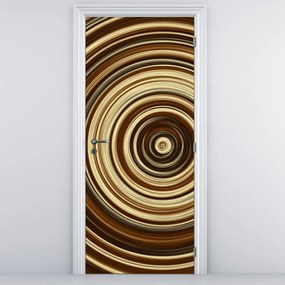 Fotótapéta ajtóra - körök (95x205cm)