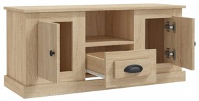 sonoma tölgy színű szerelt fa fali TV-szekrény 100x35,5x45 cm