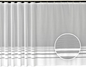 Mg Függöny jacquard 4113 Fehér 300x250 kész szalaggal