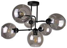 Felületre szerelhető csillár OSMO 6xE27/60W/230V fekete