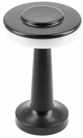 Lámpa Asztali Monum, 3W, 200lm, DC 5V, 1A,3000 K, 3 fokozatú fényerő, akkumulátor 1800 mAh, fekete