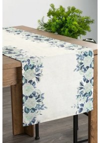 Pola tavaszi asztali futó Fehér/kék 40x180 cm