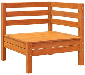 vidaXL viaszbarna tömör fenyőfa kerti sarokkanapé