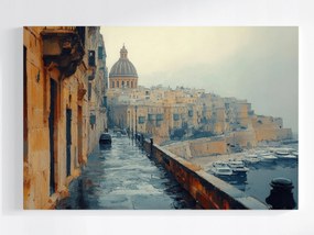 Poszter Építészet Város Málta Valletta Székesegyház 120x80