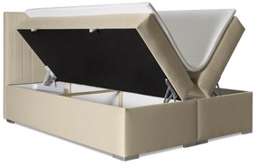 Franciaágy Boxspring 160 cm Morcano (bézs) (tárolóhellyel). Akció -17%. 1044275