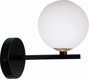 Fali lámpa Candellux Kama 1xG9 28W acél/üveg fekete/fehér