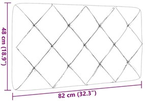 világosszürke szövet fejtámla párna 80 cm