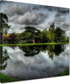 Vászonkép 60x60 Az ég tükröződik a víztükörben