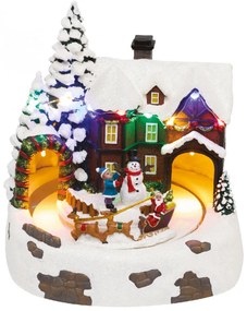 Dioráma, havas ház