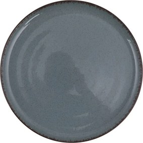 Tányérkészlet porcelán, kék, 18 darabos