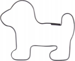 Keksz Lyukasztó Acél Kutya Mézeskalács Forma Dekoráció 5.5CM