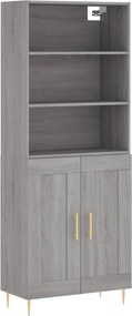 vidaXL szürke sonoma szerelt fa magasszekrény 69,5 x 34 x 180 cm