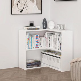 Adel könyvespolc, fehér, 60×60 cm – TR506MNR1536