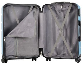 BONTOUR “SPINNER” közepes Duplakerekes Gurulós bőrönd, jégkék