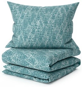 Pamut ágynemű FROSTLINE kékeszöld Ágyneműhuzat mérete: 70 x 90 cm | 140 x 200 cm