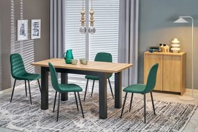 Gizmo bővíthető étkezőasztal 120-160cm tölgy/fekete