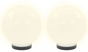 4 db LED gömblámpa 20 cm PMMA