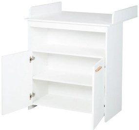 Fehér gyerek komód pelenkázó feltéttel 88x98x75 cm Anton – Roba