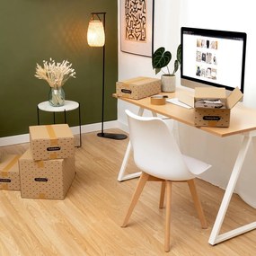 Teddy 2 db-os bézs tárolódoboz szett, 42 x 30 cm - Compactor