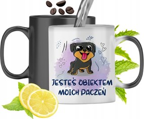 Mágikus Bögre Kutyával Színváltó Kutya fényképes nyomtatással