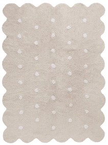 Bézs mosható kézi szövésű pamut gyerek szőnyeg 120x160 cm Biscuit Beige – Lorena Canals
