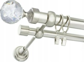 Függönykarnis Modern Dupla Acél 25+19mm 120cm