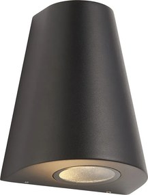 ENDON 96904 HELM Modern Kültéri Fali Lámpa Fekete, Átlátszó LED IP44