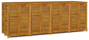 tömör akácfa kerti tárolóláda 280 x 87 x 104 cm