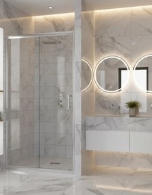 Viva AQUA Max KAYRA Zuhany tolóajtó - 6 mm víztiszta vízlepergető üveg - 120 x 200 cm
