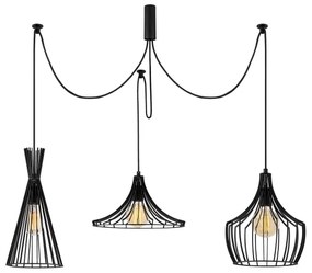 Csillár zsinóron MEZOPOTAMYA 3xE27/40W/230V pók